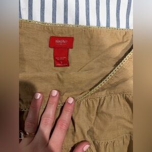 Y2K Corduroy Skirt Mossino